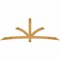 Ekena Millwork Davenport Rough Sawn Timber Gable Bracket, Western Red Cedar, 96"W x 36"H x 4"D x 4"F, 9/12 Pitch GBW096X36X0404DAV00RWR - alternate 1